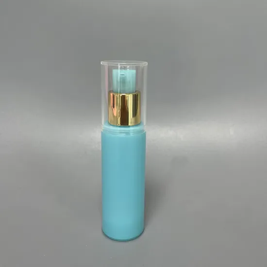 Perfume azul da loção do vácuo do recipiente 20ml/30ml/40ml/50ml para uso cosmético garrafa mal ventilada