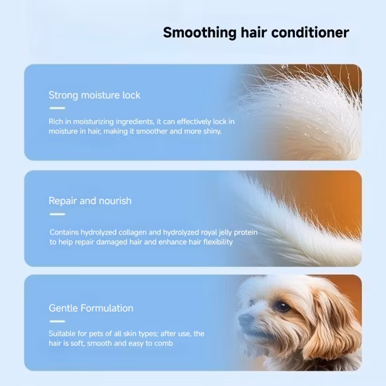 Shampoo e condicionador 2 em 1 para animais de estimação para cachorros e gatos com todos os ingredientes naturais