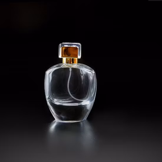 2023 Novo Design 50ml Perfume de luxo de vidro com estampagem a quente